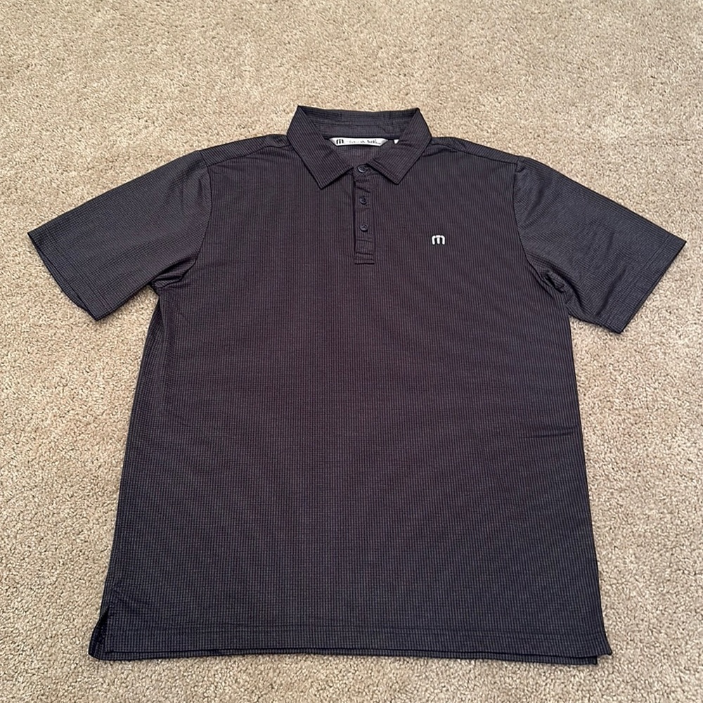 NWOT Travis Mathew Polo. Gray, Sz L